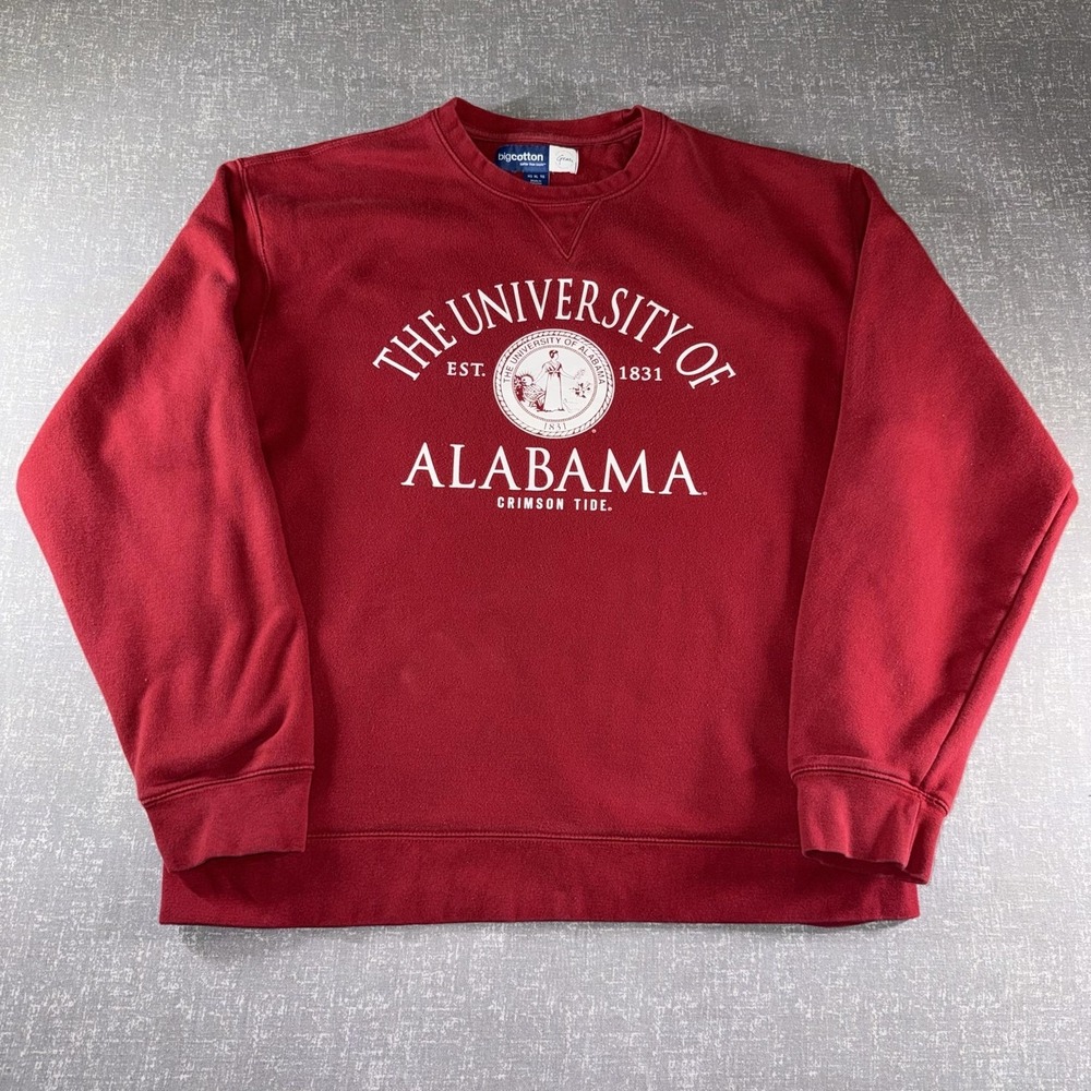 Alabama Crimson Tide Sweatshirt Mens XL Red NCAA Football Gear For Sports